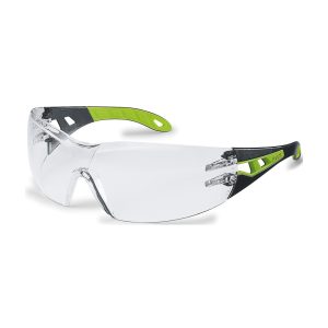 UVEX PHEOS SZEMÜVEG, FEKETE/LIME SZÁR, VÍZTISZTA LENCSE