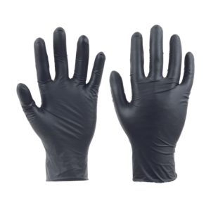 SPOONBILL BLACK nitril púdermentes – Méret: 10