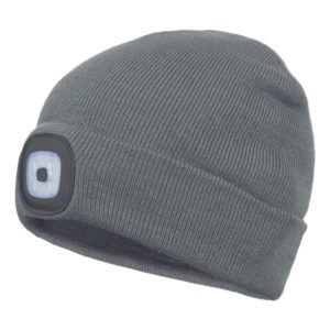 DEEL LED sapka fejlámpával – Szín: Szurke