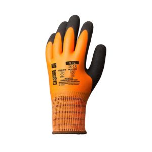 EUROWINTER TÉLI NARANCS KESZTYŰ, LATEX TENYÉR+CSB RÉTEG – Méret: 11