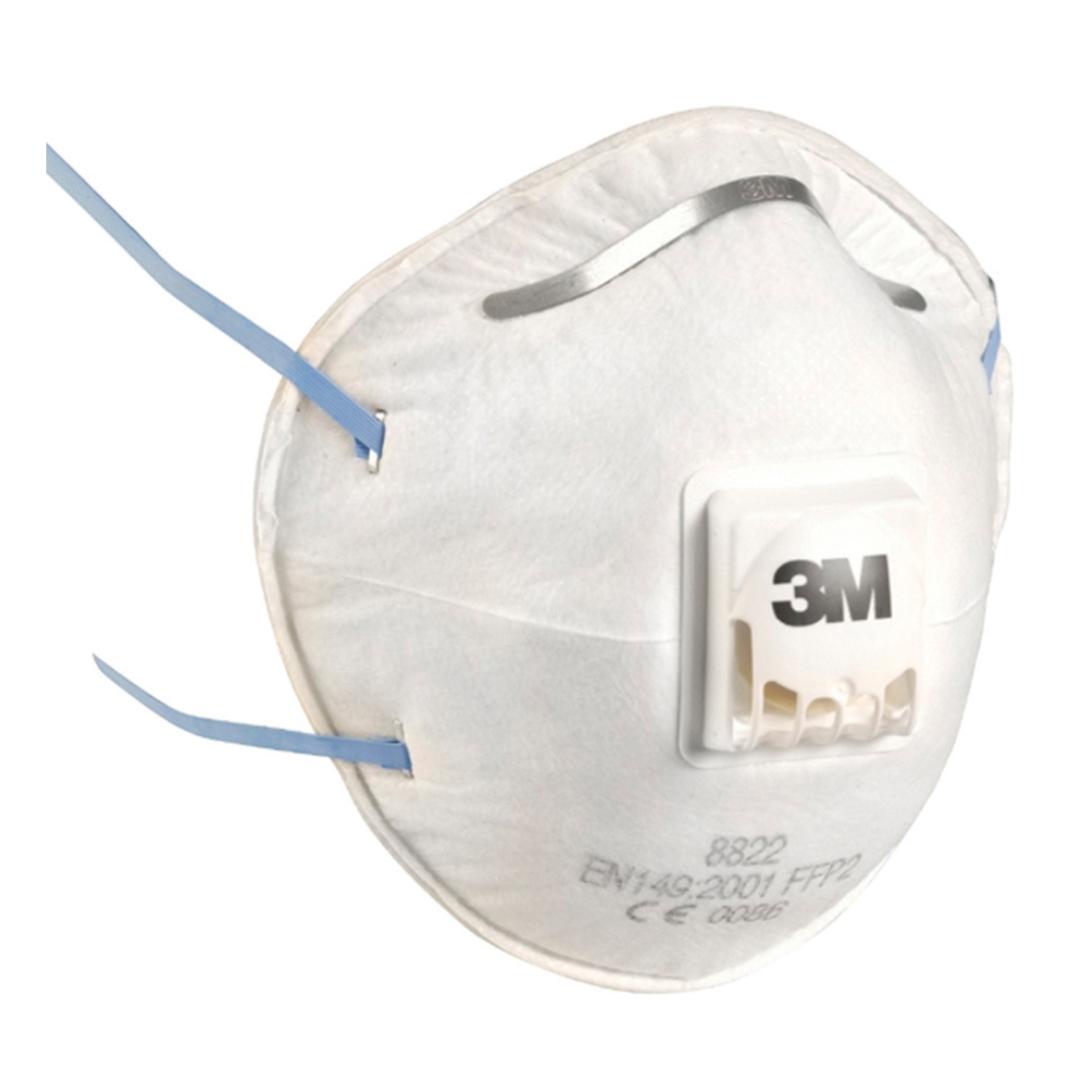 3M 8822 FFP2S RÉSZECSKESZŰRŐ SZELEPES FÉLÁLARC