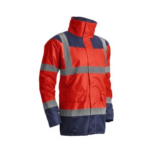 KETA HI-VÍZ PIROS VÉDŐKABÁT – Méret: 4xl