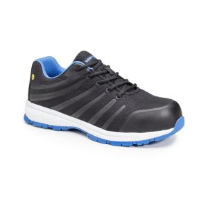 GALAXITE S1P SRC ESD FEKETE/KÉK SPORT VÉDŐCIPŐ – Méret: 36