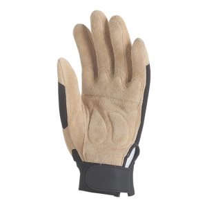 BŐRKESZTYŰ, NATÚR SERTÉS VELÚR/FEKETE PES, TÉPŐZÁR – Méret: 8