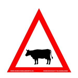 Vigyázz tehén – tábla vagy matrica A3 A4 A5 méretben
