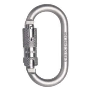 Ovális karabiner twist lock acél/cink
