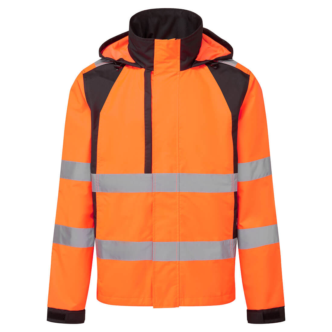 WX2 Eco Hi-Vis esőkabát – Szín: Narancs-fekete, Méret: Xxxl
