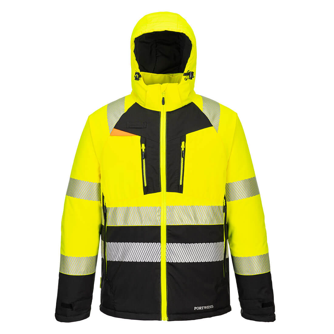 DX4 Hi-Vis Class 2 télikabát – Szín: Sarga-fekete, Méret: Xxxl