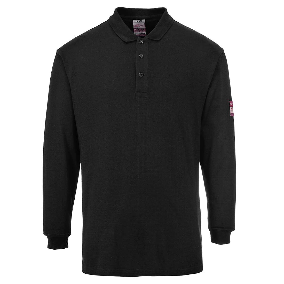 Lángálló antisztatikus hosszú ujjú pólóing – Szín: Cser, Méret: Xxxl