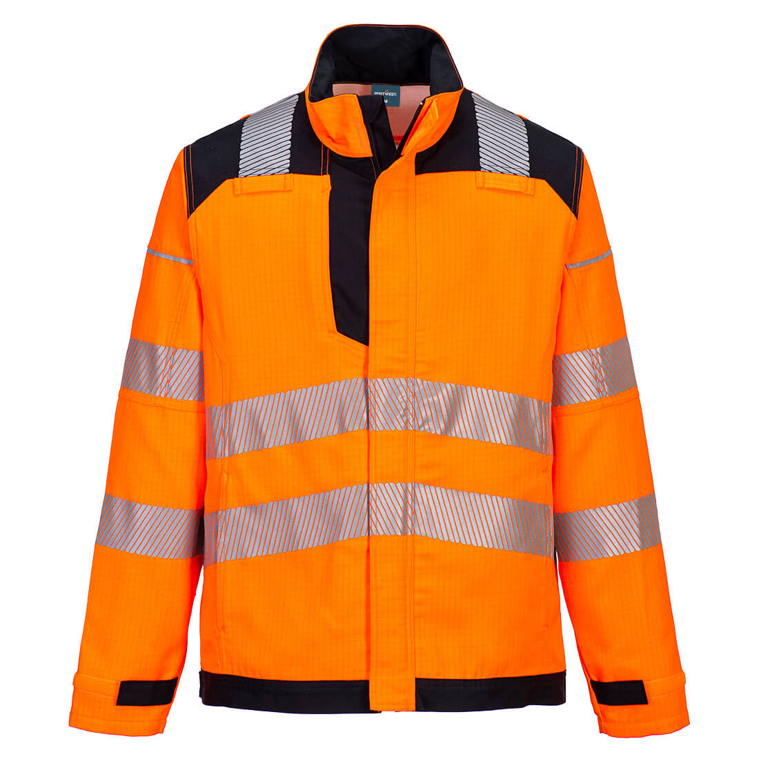 PW3 FR Modaflame HVO lángálló munkakabát – Szín: Narancs-fekete, Méret: Xxxl