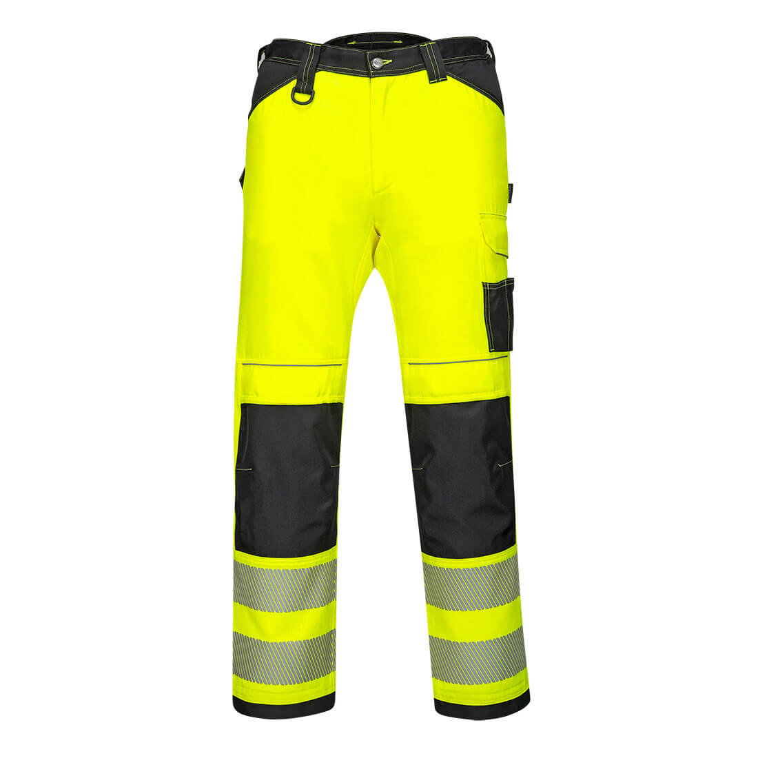 PW3 Hi-Vis könnyű stretch nadrág – Szín: Sarga-fekete, Méret: 48