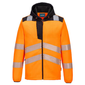 Hi-Vis Technical Polár – Szín: Narancs-fekete, Méret: Xxxl