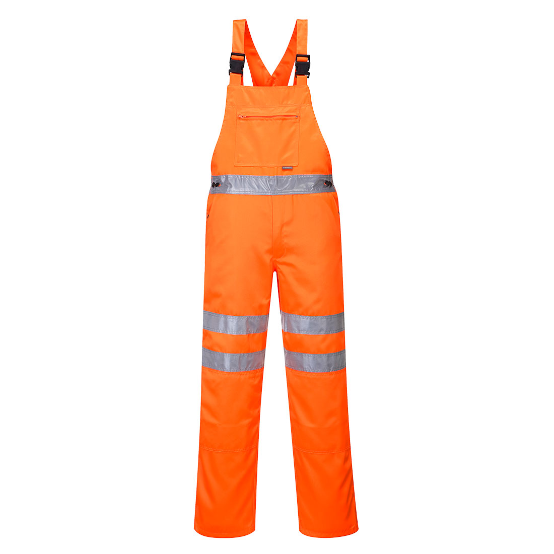 Hi-Vis polipamut kantáros nadrág – Szín: Narancs, Méret: Xxxl