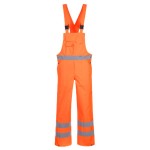 Hi-Vis mellesnadrág - bélés nélkül – Szín: Narancs, Méret: Xxxl