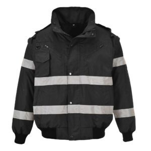 Iona 4 az 1-ben Bomber dzseki – Szín: Fekete, Méret: Xxxl
