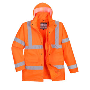 Hi-Vis 4 az 1-ben Traffic kabát – Szín: Narancs, Méret: Xxxl