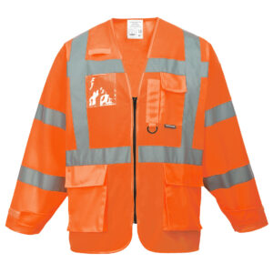 Hi-Vis Executive Kabát – Szín: Narancs, Méret: Xxxl