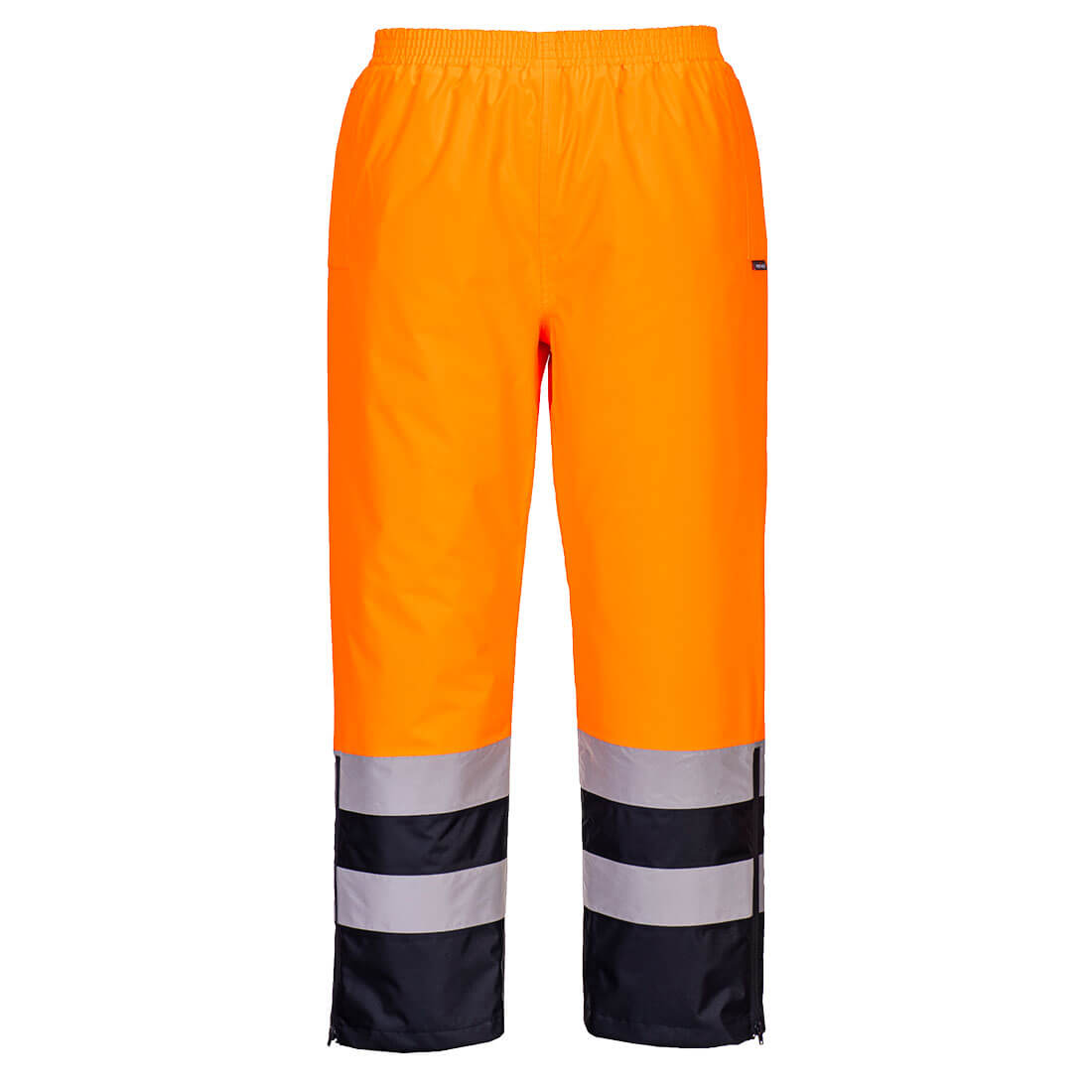 Hi-Vis lélegző nadrág – Szín: Narancs-navy, Méret: Xxxl