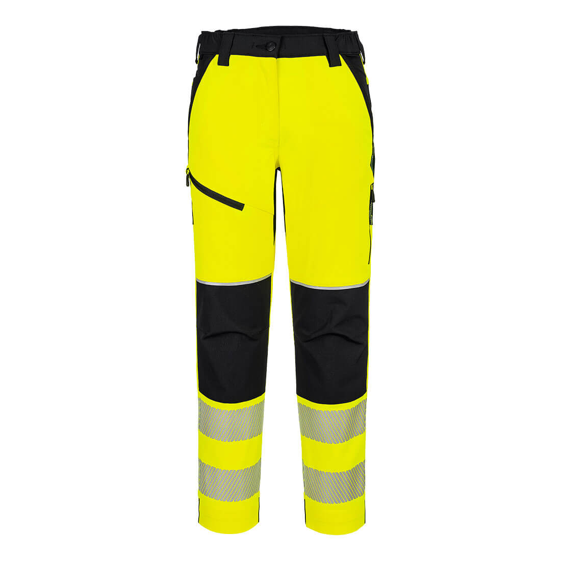 PW3 Hi-Vis Női streccs nadrág – Szín: Sarga-fekete, Méret: Xxl