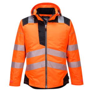 PW3 Hi-Vis télikabát – Szín: Narancs-fekete, Méret: Xxxl