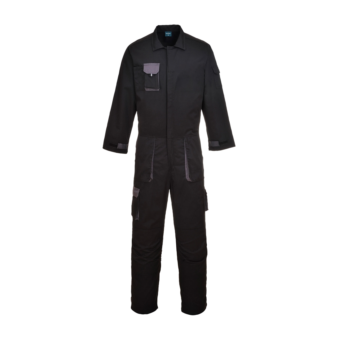 Portwest Texo Contrast overál – Szín: Fekete, Méret: Xxxl